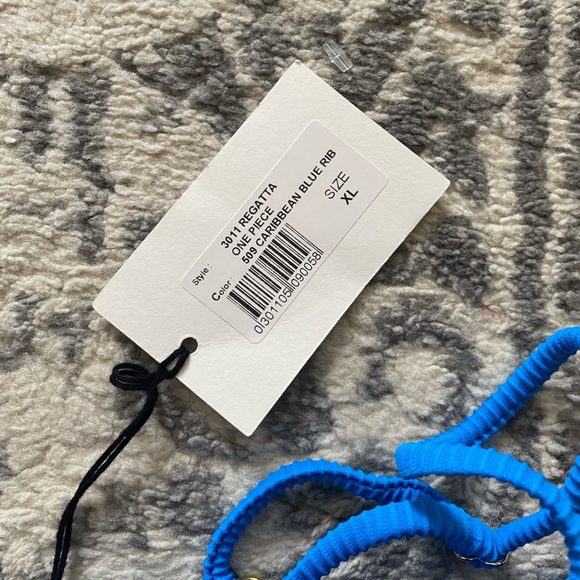 FISCH NWT Regatta Swimsuit in Caribbean Blue size XL - Picture 6 of 7